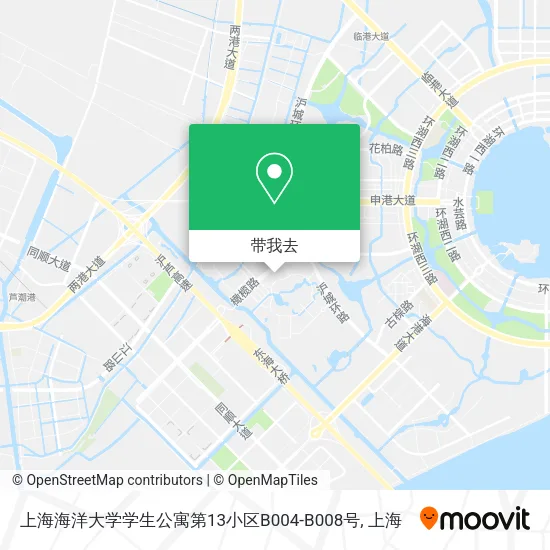 上海海洋大学学生公寓第13小区B004-B008号地图