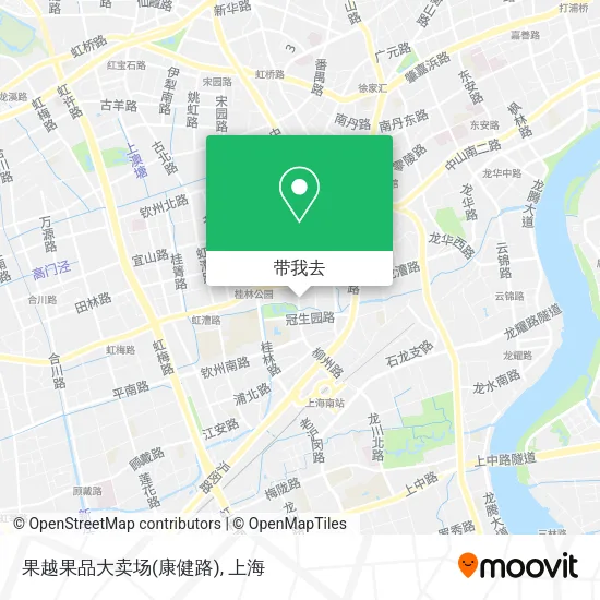 果越果品大卖场(康健路)地图