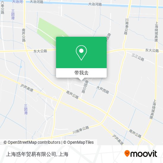 上海惑年贸易有限公司地图