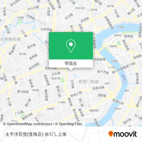 太平洋百货(淮海店)-东1门地图