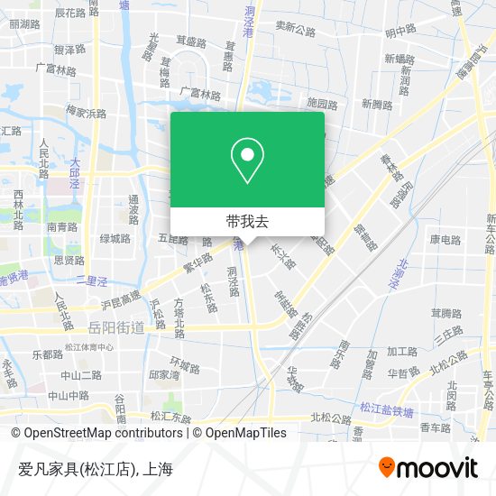 爱凡家具(松江店)地图