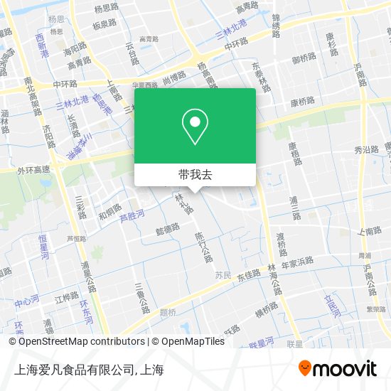 上海爱凡食品有限公司地图