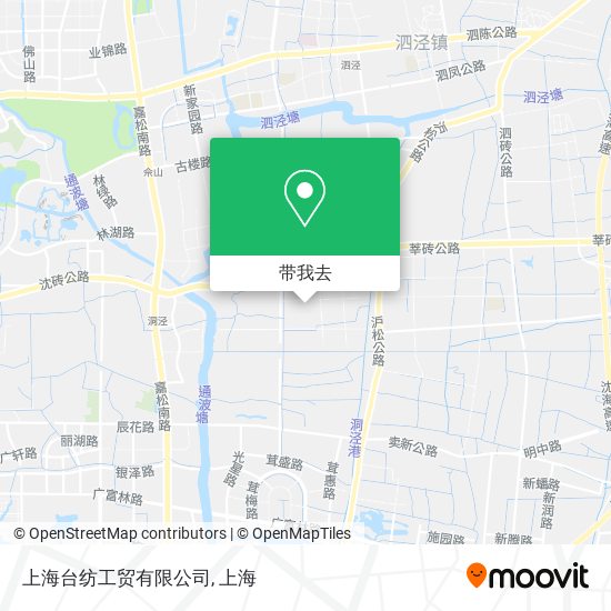 上海台纺工贸有限公司地图