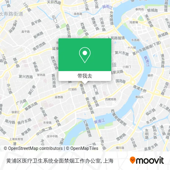 黄浦区医疗卫生系统全面禁烟工作办公室地图