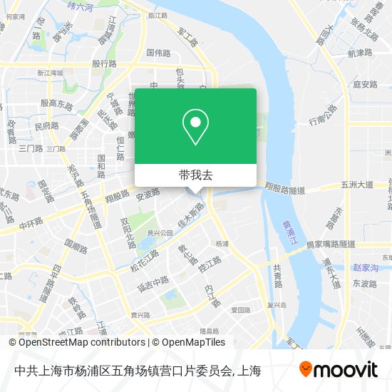 中共上海市杨浦区五角场镇营口片委员会地图