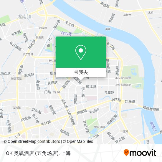 OK 奥凯酒店 (五角场店)地图