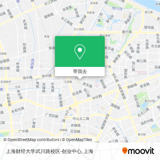 上海财经大学武川路校区-创业中心地图