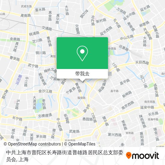中共上海市普陀区长寿路街道普雄路居民区总支部委员会地图