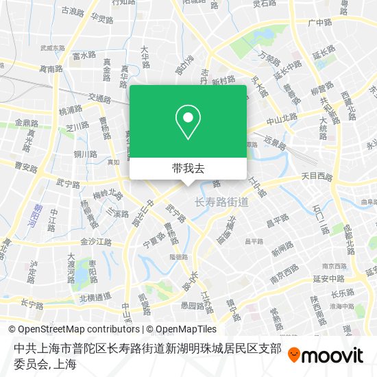 中共上海市普陀区长寿路街道新湖明珠城居民区支部委员会地图