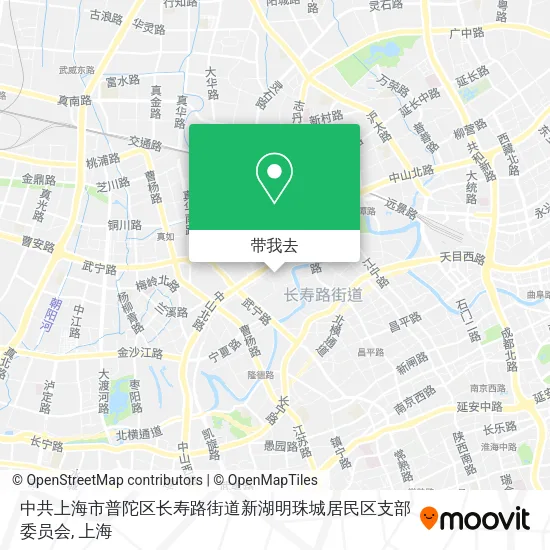中共上海市普陀区长寿路街道新湖明珠城居民区支部委员会地图