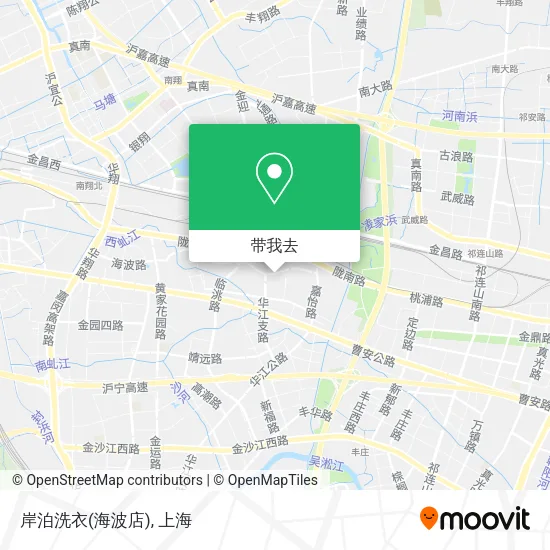 岸泊洗衣(海波店)地图