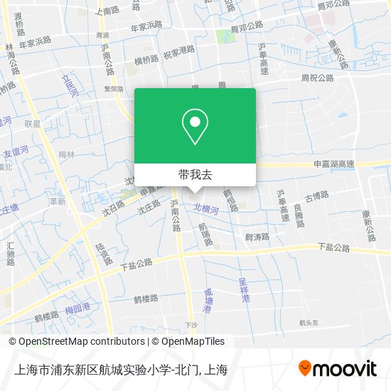 上海市浦东新区航城实验小学-北门地图