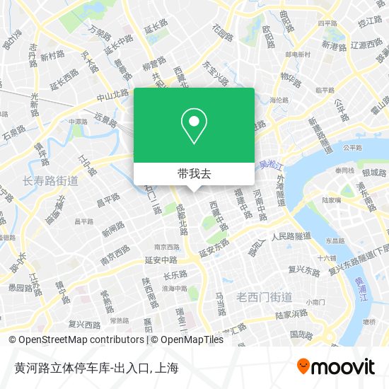 黄河路立体停车库-出入口地图