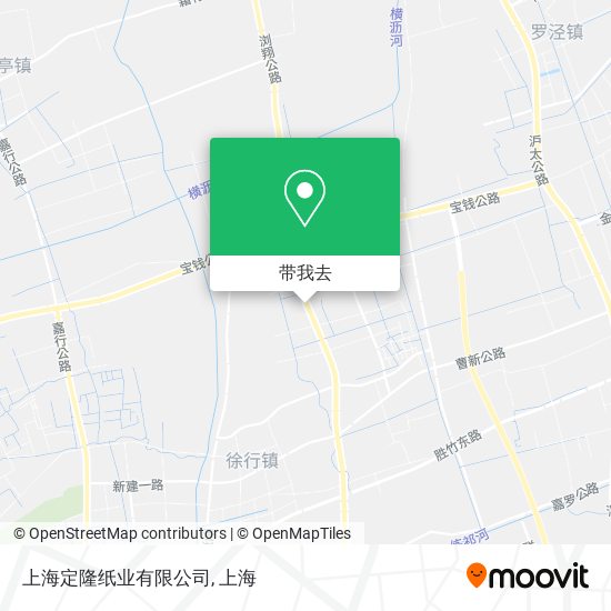 上海定隆纸业有限公司地图