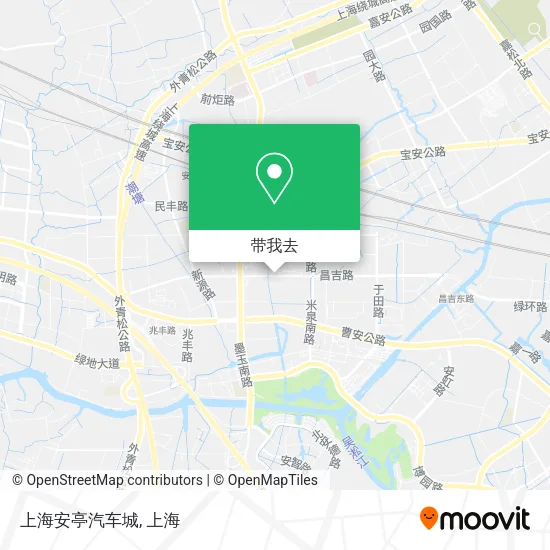 上海安亭汽车城地图