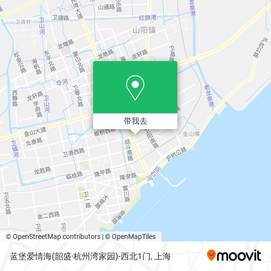 蓝堡爱情海(韶盛·杭州湾家园)-西北1门地图