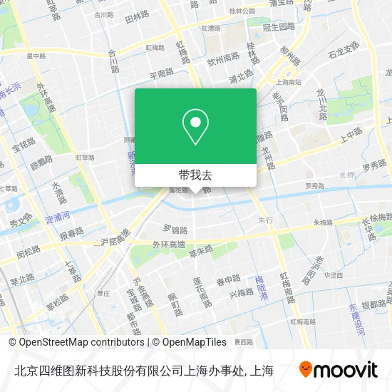 北京四维图新科技股份有限公司上海办事处地图