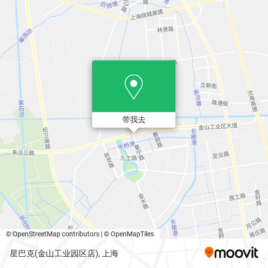 星巴克(金山工业园区店)地图