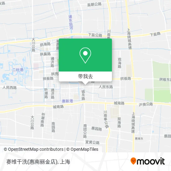 赛维干洗(惠南丽金店)地图