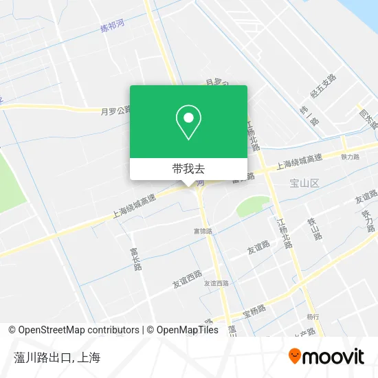 薀川路出口地图