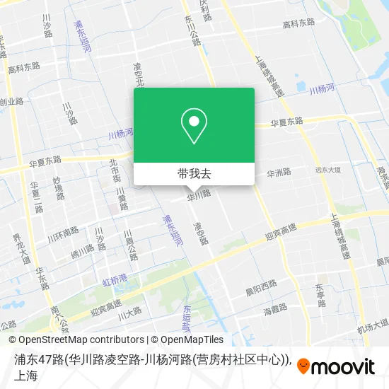 浦东47路(华川路凌空路-川杨河路(营房村社区中心))地图