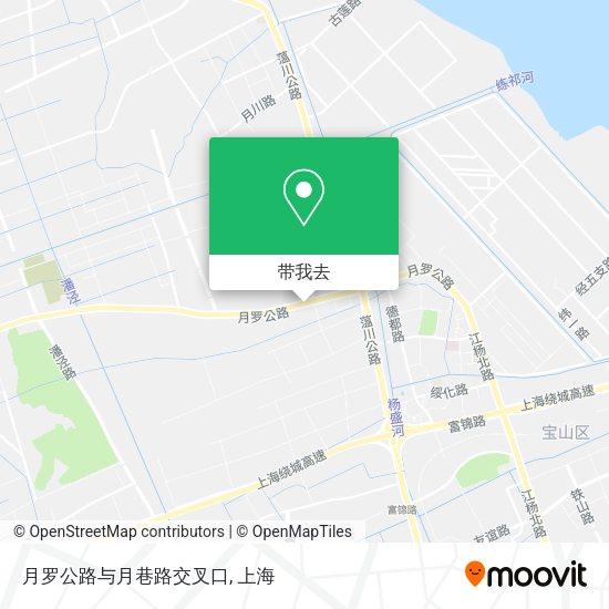 月罗公路与月巷路交叉口地图