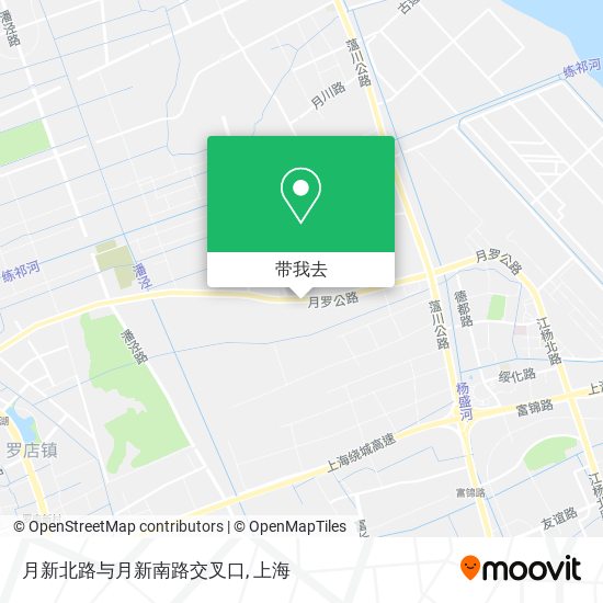 月新北路与月新南路交叉口地图