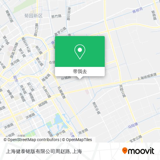 上海健泰铭版有限公司周赵路地图