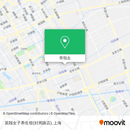 莫颐女子养生馆(封周路店)地图