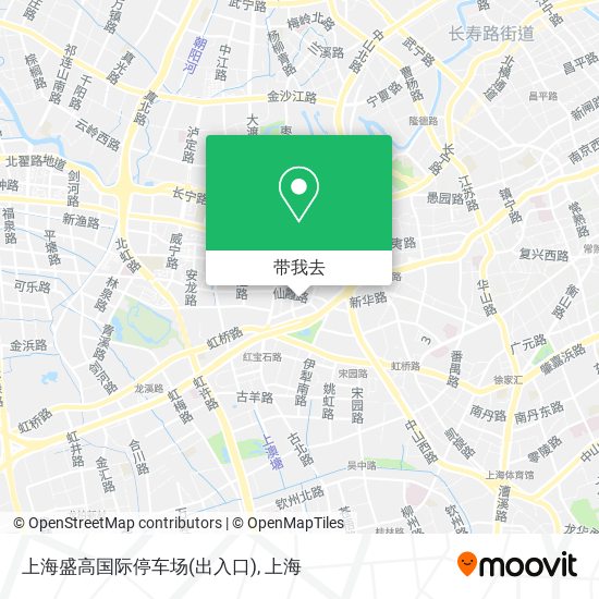上海盛高国际停车场(出入口)地图