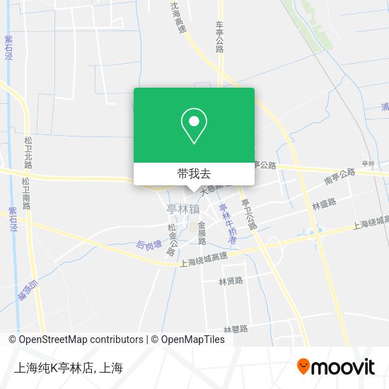 上海纯K亭林店地图