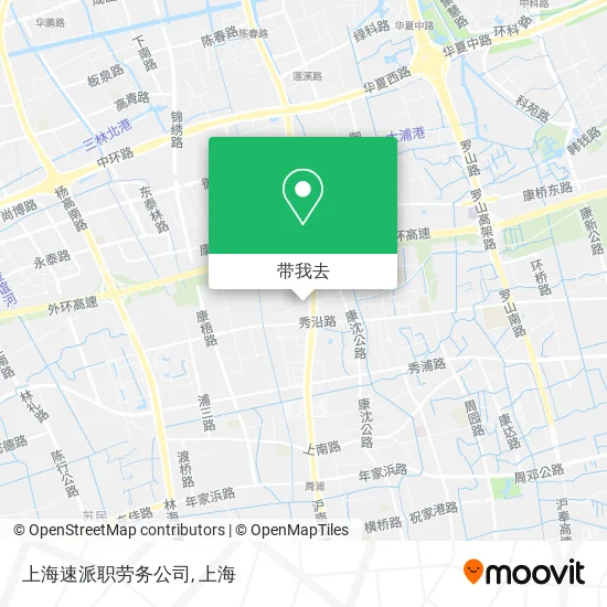 上海速派职劳务公司地图