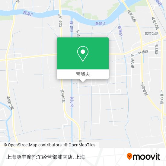 上海源丰摩托车经营部浦南店地图