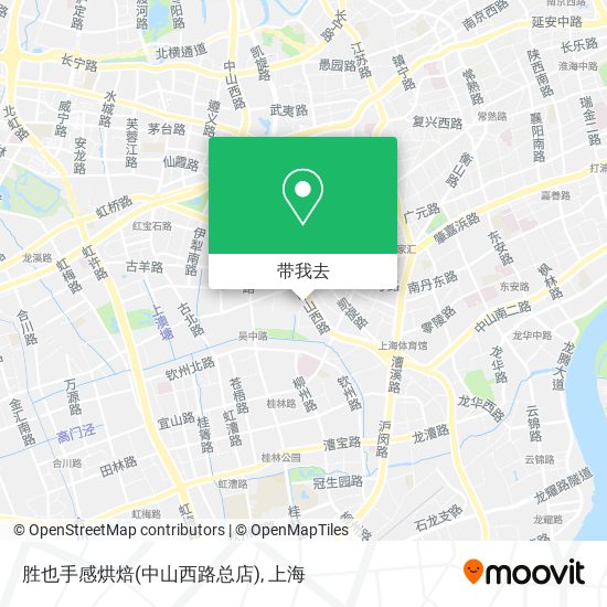 胜也手感烘焙(中山西路总店)地图