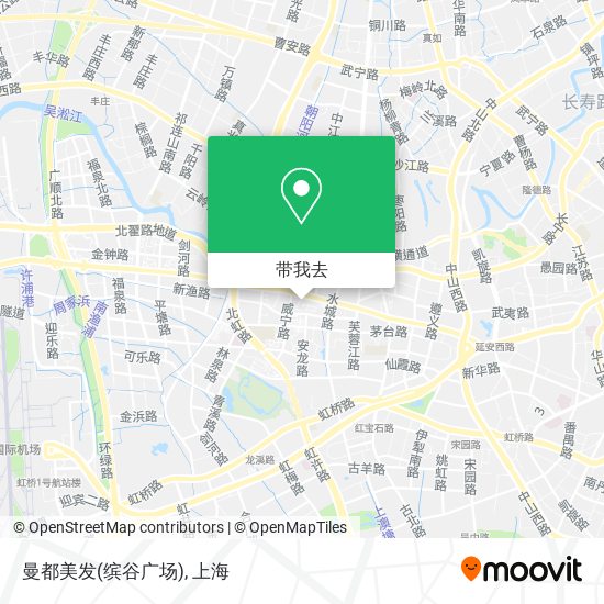 曼都美发(缤谷广场)地图