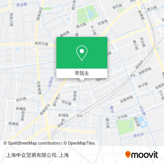 上海申众贸易有限公司地图