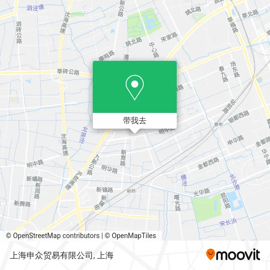 上海申众贸易有限公司地图