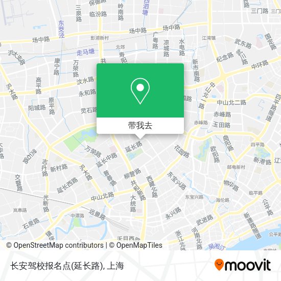 长安驾校报名点(延长路)地图