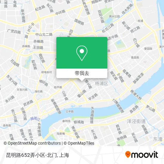 昆明路652弄小区-北门地图