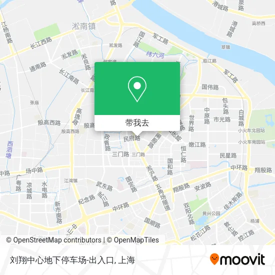 刘翔中心地下停车场-出入口地图