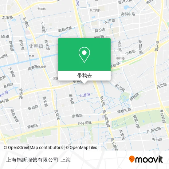 上海锦盺服饰有限公司地图