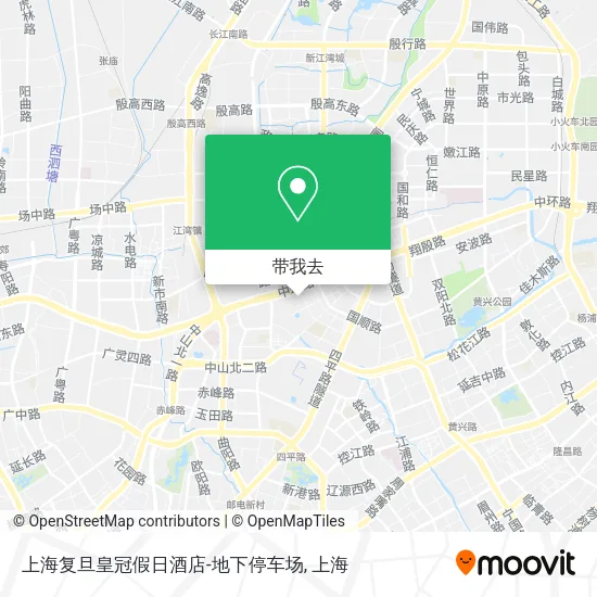 上海复旦皇冠假日酒店-地下停车场地图