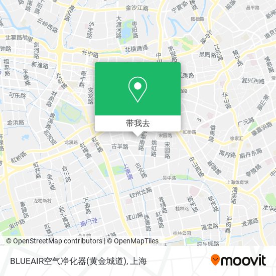 BLUEAIR空气净化器(黄金城道)地图