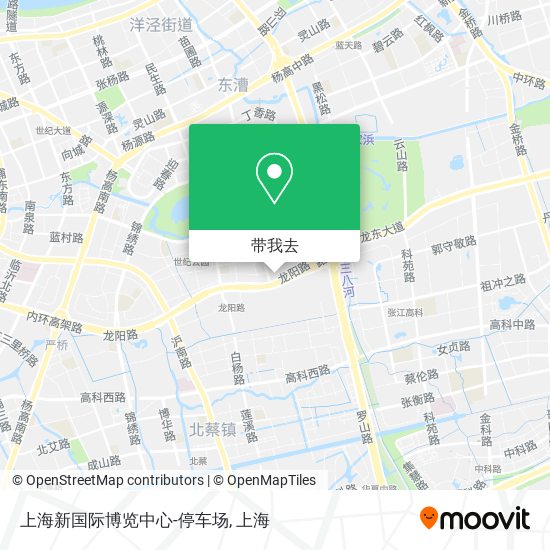 上海新国际博览中心-停车场地图