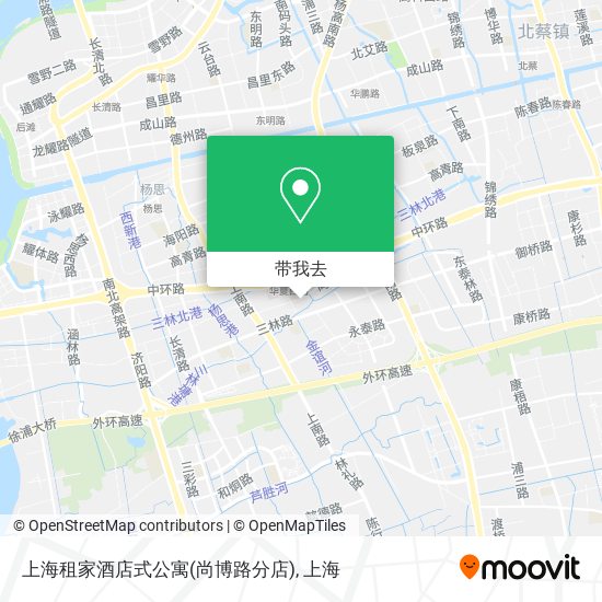 上海租家酒店式公寓(尚博路分店)地图