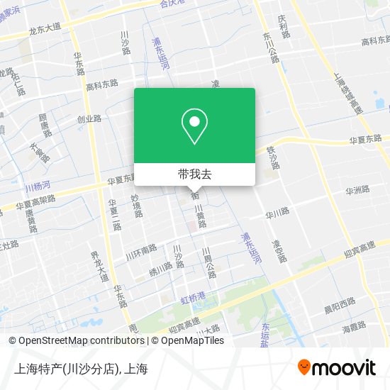 上海特产(川沙分店)地图