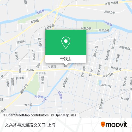 文兵路与文超路交叉口地图