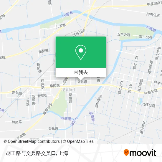 胡工路与文兵路交叉口地图