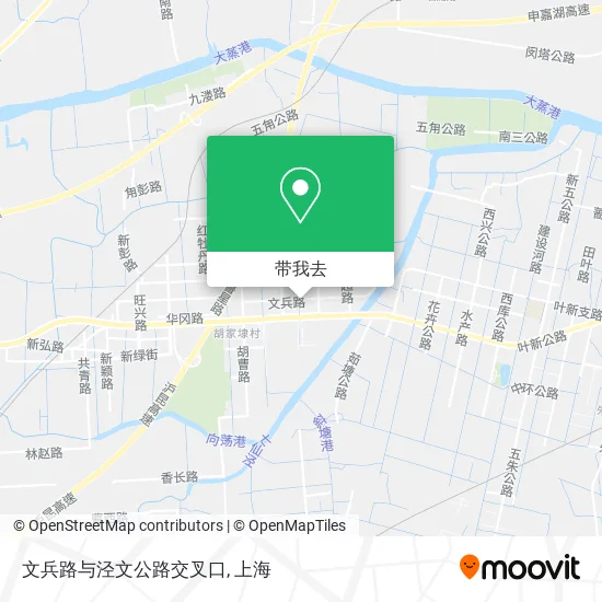 文兵路与泾文公路交叉口地图