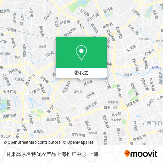 甘肃高原名特优农产品上海推广中心地图